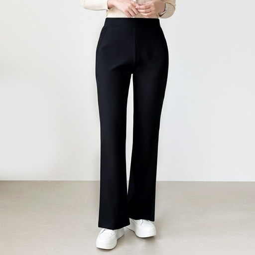 [시즌오프/기모 부츠컷] 여성 세미 부츠컷 스판바지 에이플심플 겨울기모바지 55, 66, 77, 88, 99빅사이즈까지