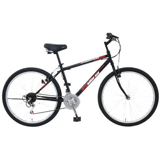 삼천리자전거 하운드 빅마운틴 생활용 MTB 자전거 기어 21단 26인치 권장신장 155cm 이상, 완전조립, 블랙