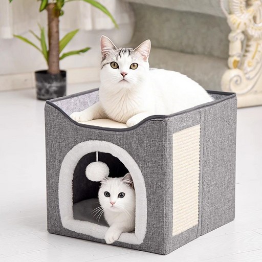 고양이집 이중 보온 고양이방석