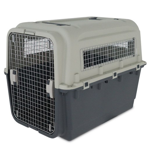 플러피랩 모노켄넬 강아지 이동장 캐리어, 1개, 다크그레이아이보리