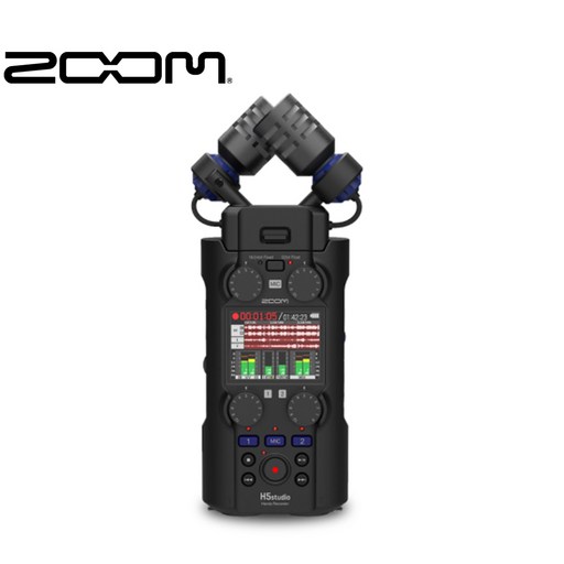 ZOOM H5 Studio 핸디 레코더 4트랙 오디오 인터페이스 스튜디오 녹음기 ASMR