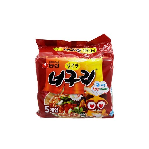 농심 얼큰한 너구리 – 새로운 맛 추가! 5개입 5개