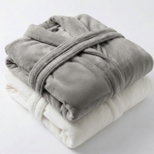 스튜디오애프터샤워 로브 남녀공용 호텔 샤워가운 화이트그레이, 그레이, 1개