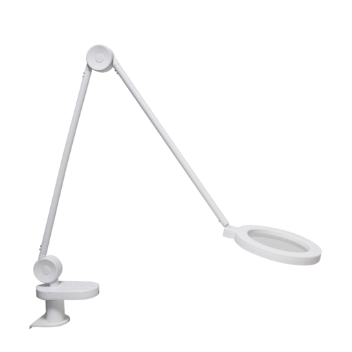 코지라이트 LED스탠드 TBL480C 돋보기 썬라이크LED 변경가능 사무용,클렘프타입, 리모컨포함, 화이트
