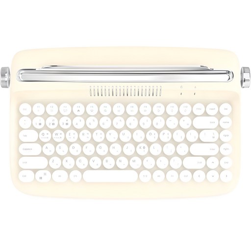 엑토 레트로 미니 블루투스 멀티페어링 무선 텐키리스 키보드, 아이보리, B303