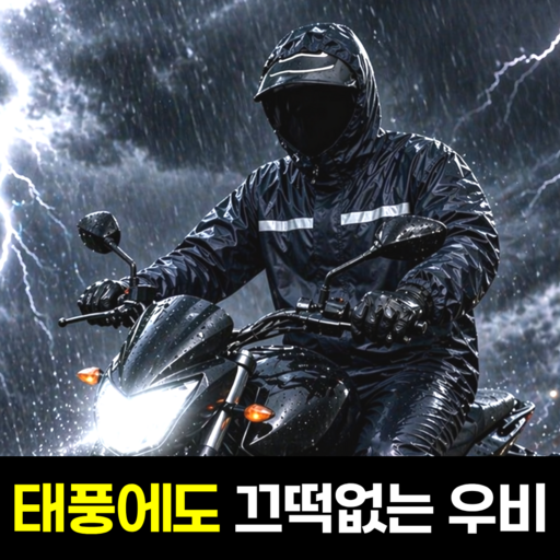 펄빈 완벽방수 남성용 배달 오토바이 우비 상하의 세트
