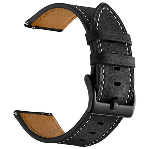 바오토드 갤럭시워치 가죽 스티치 패션 시계줄 스트랩 밴드 줄 42MM 46MM R810815800805 호환, 블랙