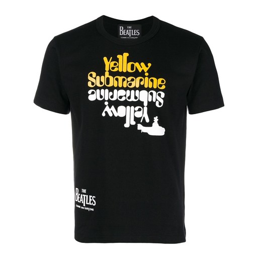 꼼데가르송 텍스트 프린트 티셔츠