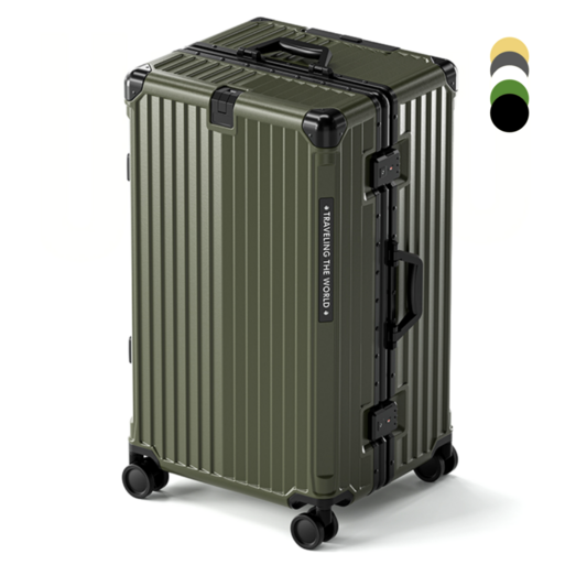 우위제 캐리어 대형 대용량 알루미늄 프레임 하드 여행용 튼튼한 캐리어 TSA락