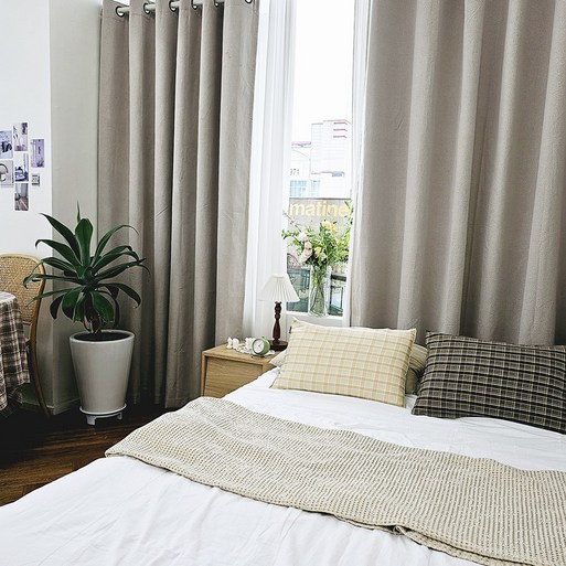 99.99차단 암막커튼  초강력 커튼압축봉 세트