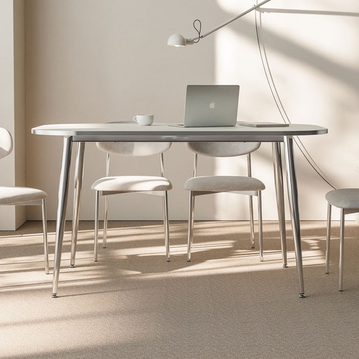 디자인제이 오르벤 미드센츄리 타원 식탁 테이블