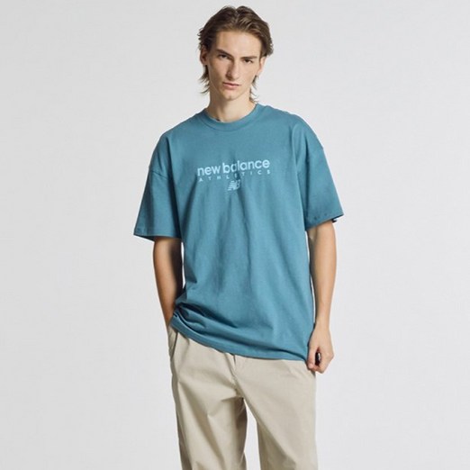 뉴발란스 남성용 UNI Linear 헤리티지 반팔 NBNEGB2003