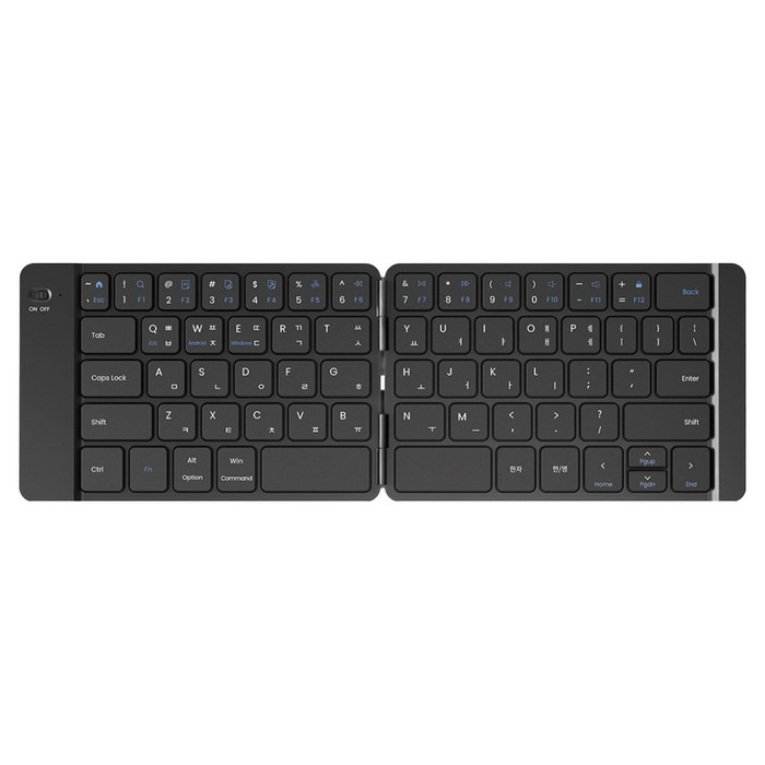 엑토 저소음 접이식 슬림 휴대용 무선 블루투스 키보드