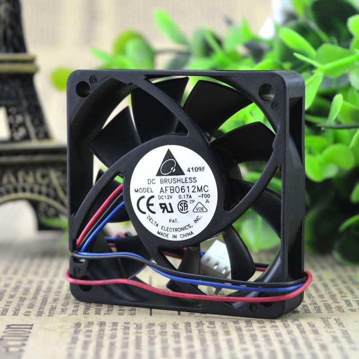 Afb0612mc 델타 6015 Dc12v 0.17a 3 선 냉각 팬 팬