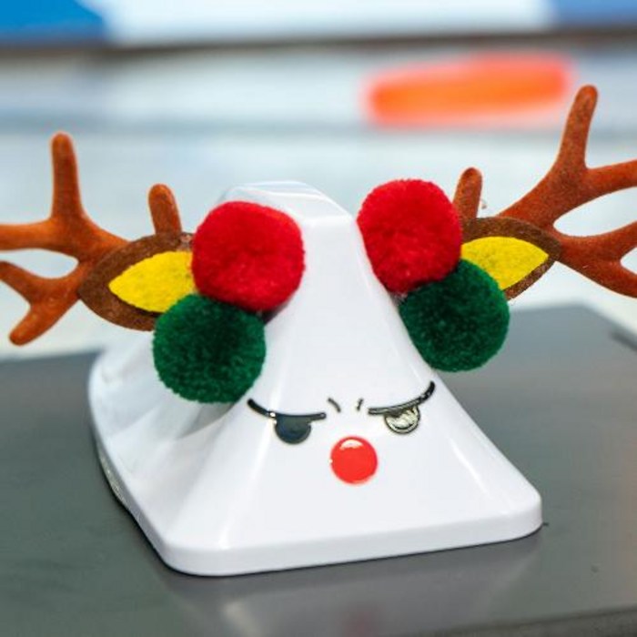 몽스오토 크리스마스 샤크루돌프 에디션 차량용 장 안테나 샤크안테나 스티커