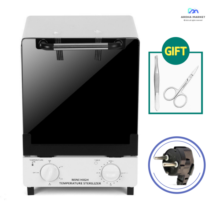 아로하 건열멸균기 치과용 피부샵 네일 살균기 미니 소독기 의료 치과 구강 장비 살균기 소독 캐비닛 매니큐어 도구 고온 소독 상자 기계 소형