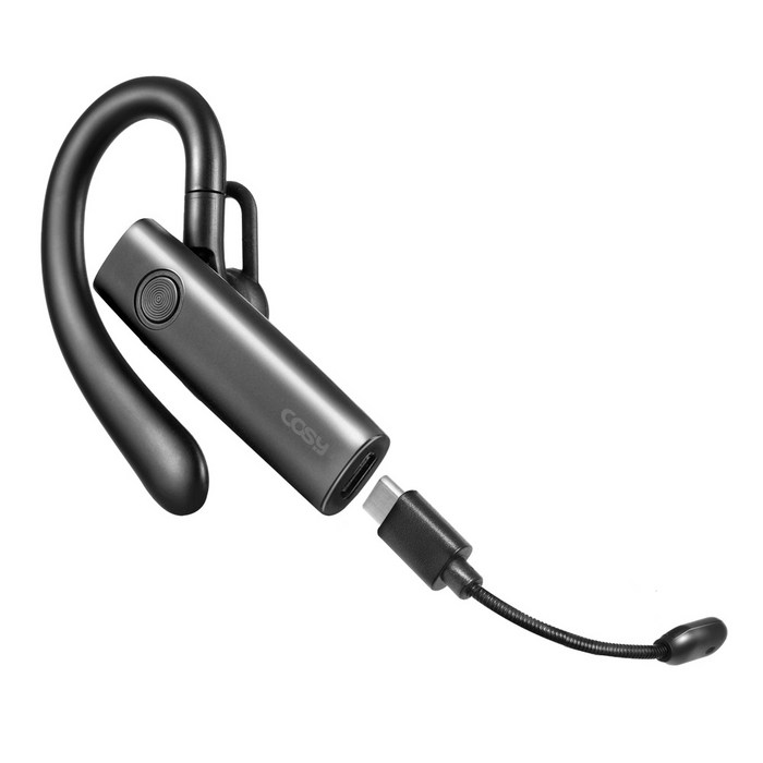 블루투스 핸즈프리 이어폰 귀걸이형 통화용 무선 이어셋 블루투스V5.3 노이즈캔슬링마이크