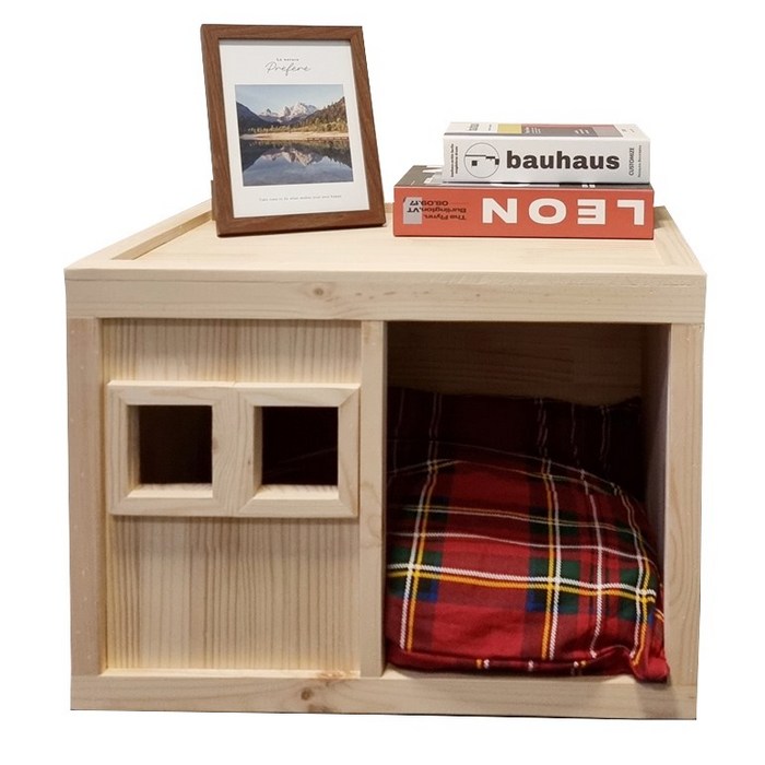 이너피스 원목 강아지집 애견하우스 반려견집 B