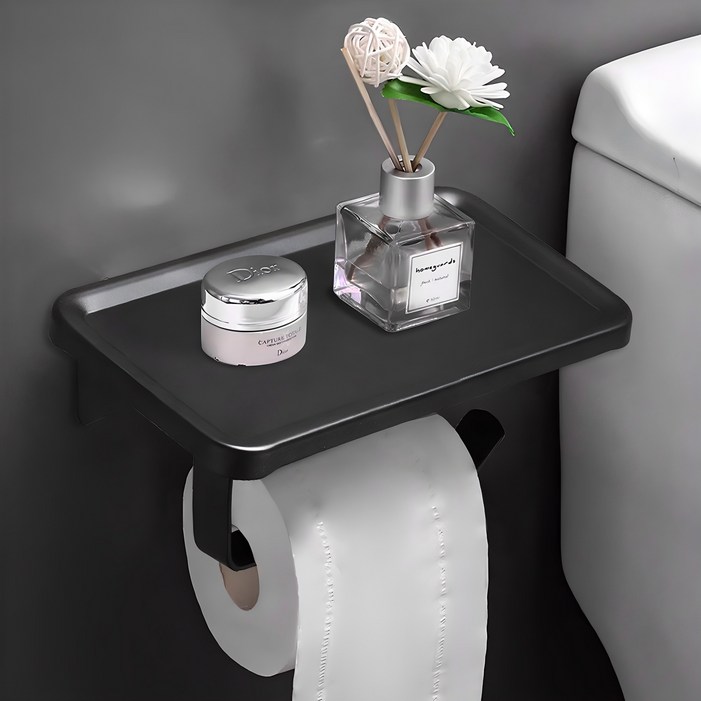 코멧 접착식 알루미늄 휴지걸이  양면 테이프 세트