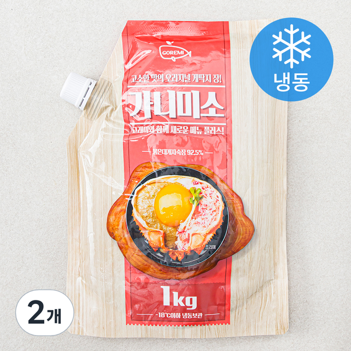 로켓프레시 고래미 가니미소 게딱지장 냉동, 1kg, 2개