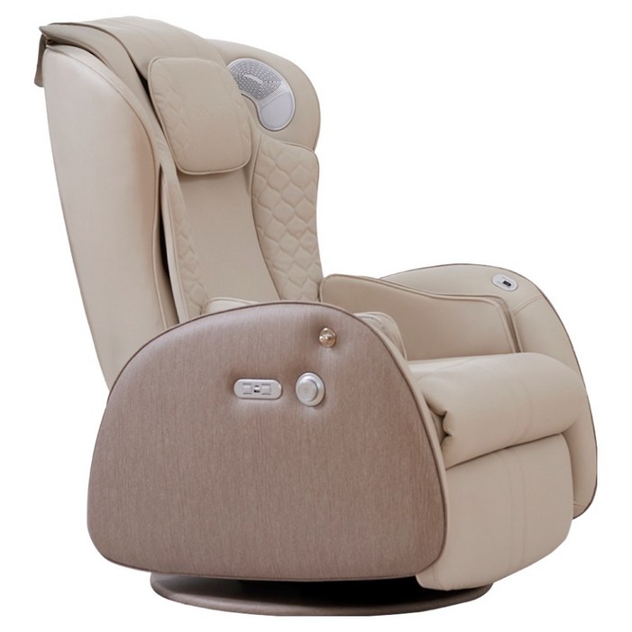 이노브엠 스노크 체어 전동스윙 스마트센싱 힐링 안마의자, 전용 핸드폰 거치대, 베이스 커버 방문설치, 우든 브라운, IMS100