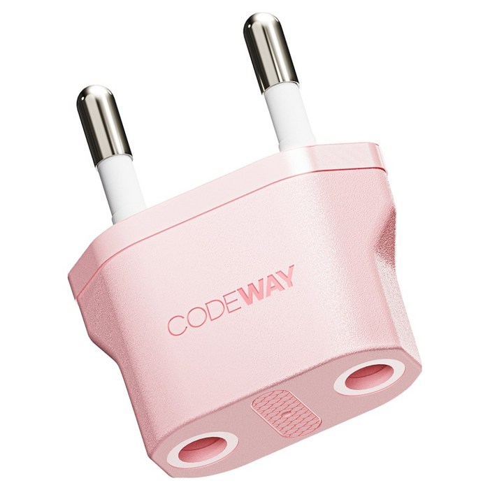 코드웨이 돼지코 220V 변환 유럽형 플러그 35 x 43 mm