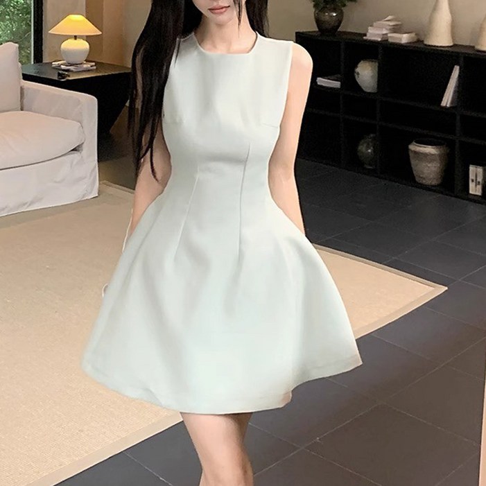 마켓에이 여성용 스윗 솔리드 미니 원피스 M2630058