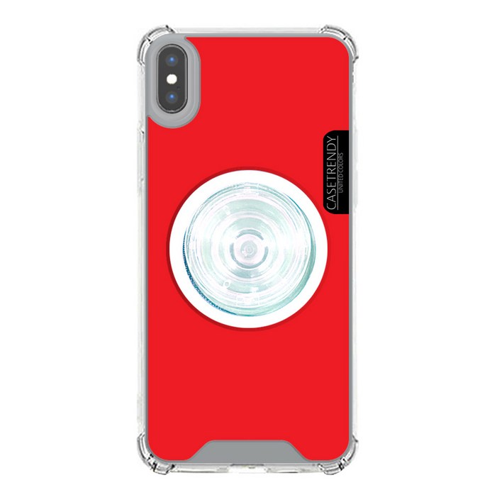 케이스트랜디 아이폰XS맥스 맥세이프 호환 컬러 젤하드 케이스  자석 투명톡 세트