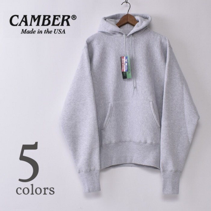 캠버 CAMBER 232 크로스 니트 풀오버 후드 12oz