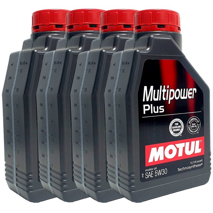 모튤 SM520 LPG 엔진오일 합성유 5W30 멀티파워플러스 4L, 5W30, 4개, 1L