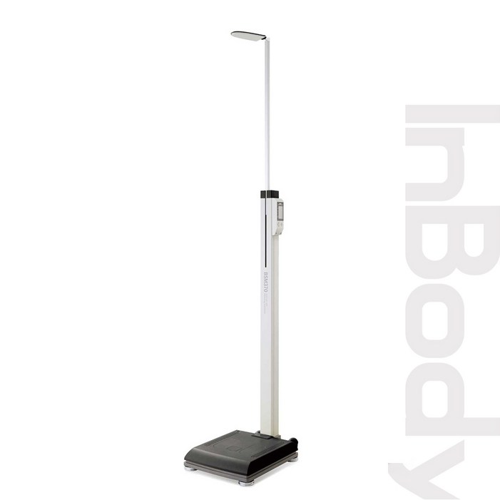 인바디 키재기 이동식 포터블 자동신장체중계 BSM370 BMI측정 비만도표시 인바디연동 프린터없음 바퀴없음 기본형, 블랙, BSM370