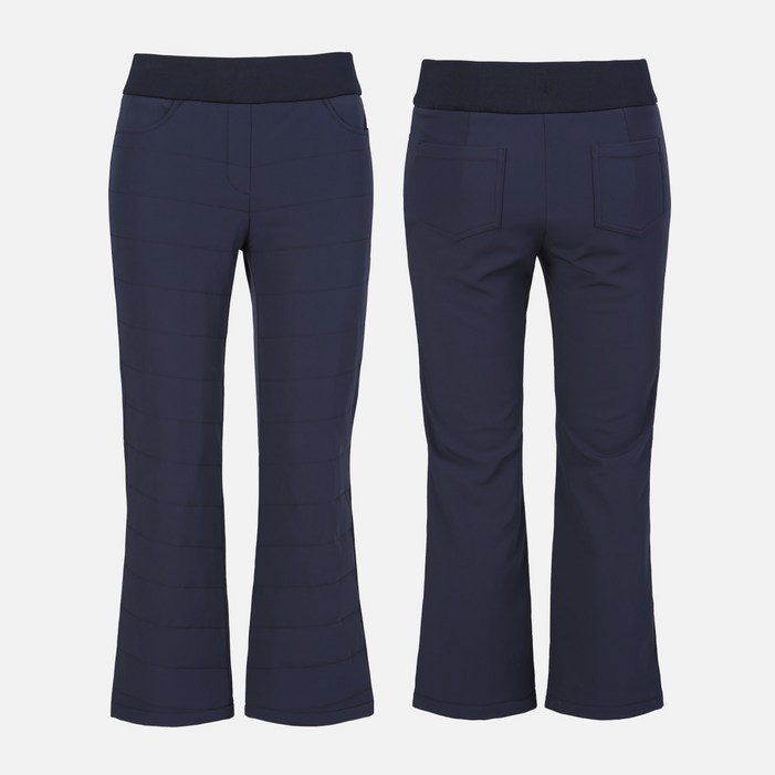 투엘라 여성 겨울 세미부츠컷 밴딩 스판 패딩 팬츠 바지