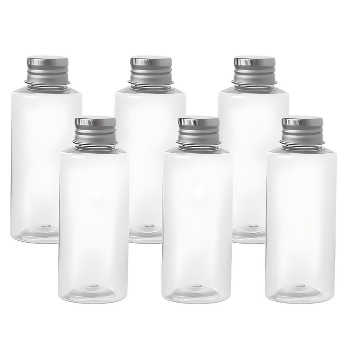 AC100 투명 음료용기 알루미늄 실버캡