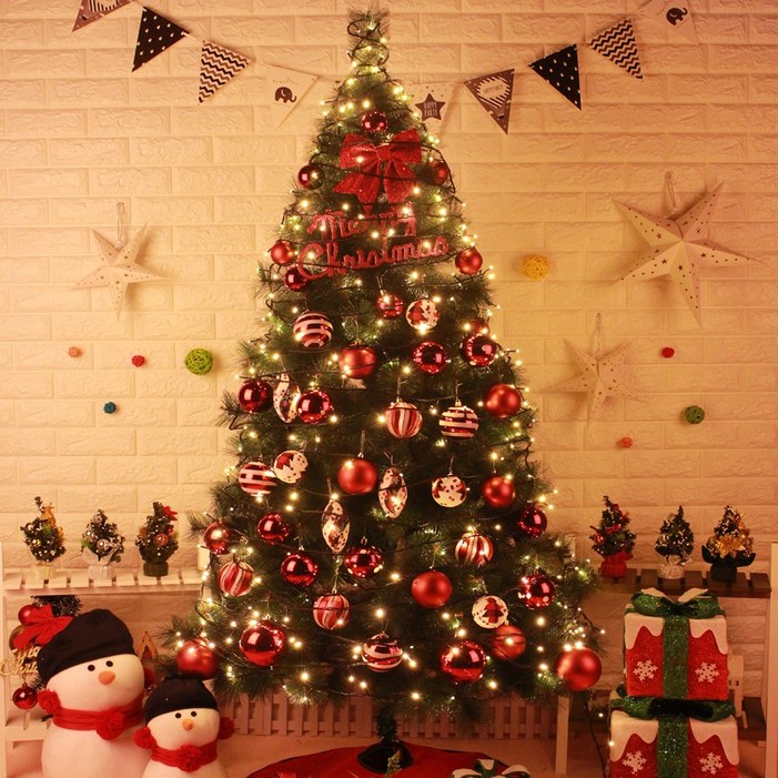 트리킹 크리스마스 솔잎트리 풀세트 전구 장식 보관가방 포함