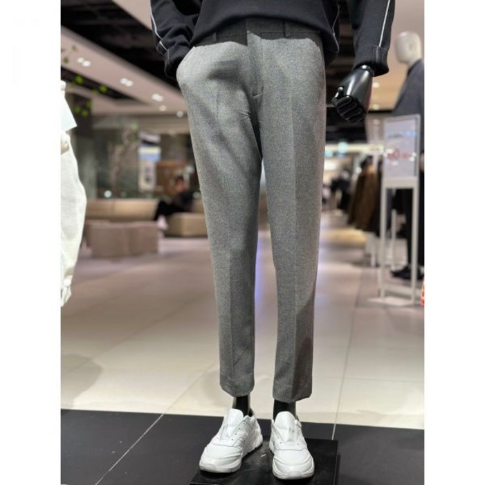 F/W 리버클래시 LKW27408 GY 그레이 스판 히든 밴딩 캐주얼 겨울 셋업 슬랙스 팬츠 LKW26408