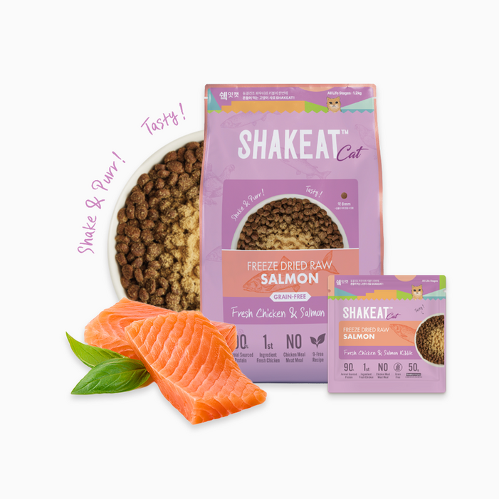 쉨잇 캣 동결건조 연어와 프레시 치킨 1.2kg, 연어, 1.2kg, 1개