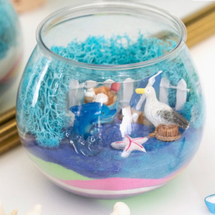 미니테라리움꾸미기 2종 택1 초등만들기키트 오감놀이 색모래놀이