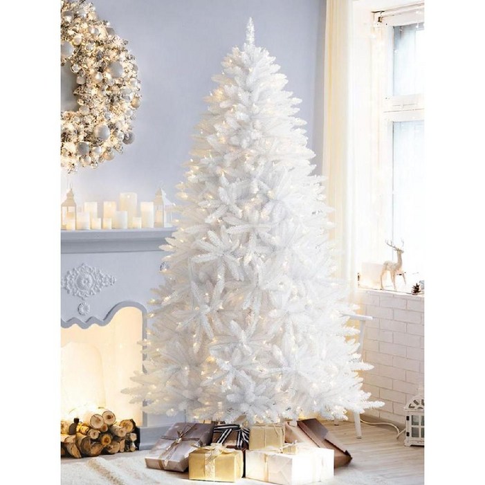 흰색 크리스마스 트리 세트 나무 소품 포토존 대형트리 업소용, 240CM 화이트 트리