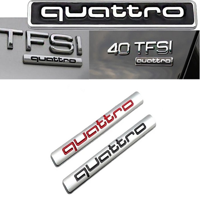 콰트로 엠블럼 A5 A6 A7 트렁크 스티커 Q3 Q5 Q6 Q7악세사리용품 카킹즈