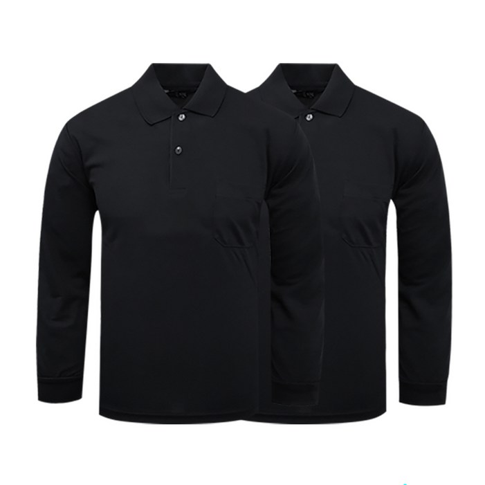 11 나인앤나인 CVT 쿨론 솔리드 주머니 긴팔 카라티 기능성 단체복 작업복 티셔츠