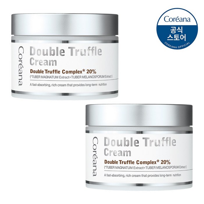 코리아나 더블 트러플 생기 영양크림 대용량 100ml, 100ml, 2개