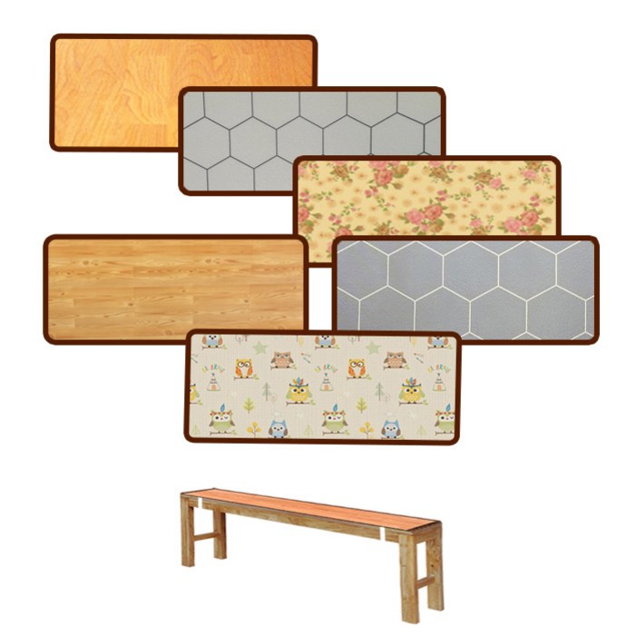 데코마당 맞춤제작 벤치방석 긴방석 긴의자방석 벤치쿠션  벤치의자방석