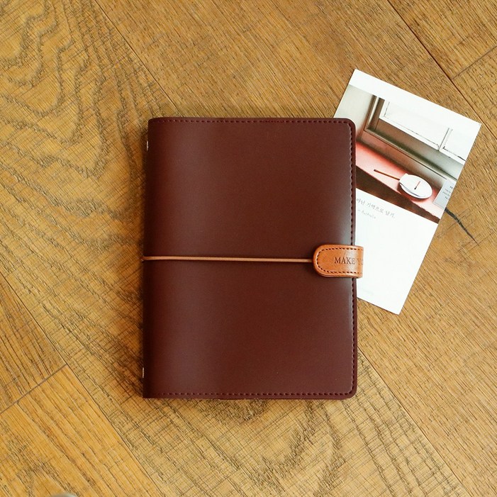 꼼꼬미 2026 초콜릿 6공 가죽 시스템 업무용 회사 다꾸 소량 대량 주문 제작 다이어리