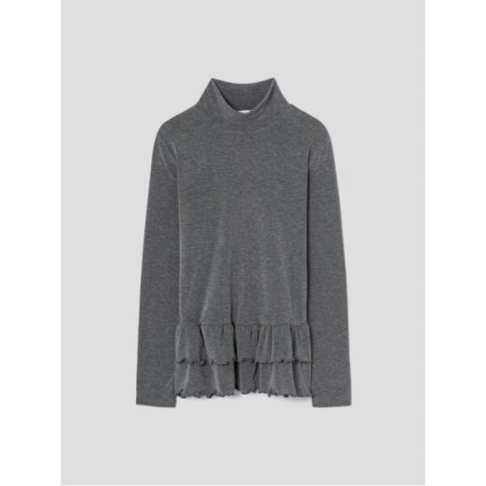 [에잇세컨즈] 러플 터틀넥 티셔츠 그레이 (355Y41LY13)
