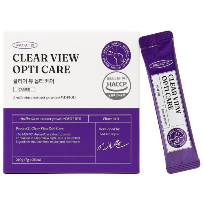 프로젝트21 강아지 옵티케어, 눈물개선눈건강, 1개