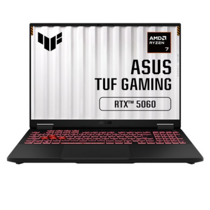 에이수스 2025 TUF 게이밍 A16 라이젠7 지포스 RTX 5060, Jaeger Gray, FA608UMRV042, 1TB, 16GB, Free DOS