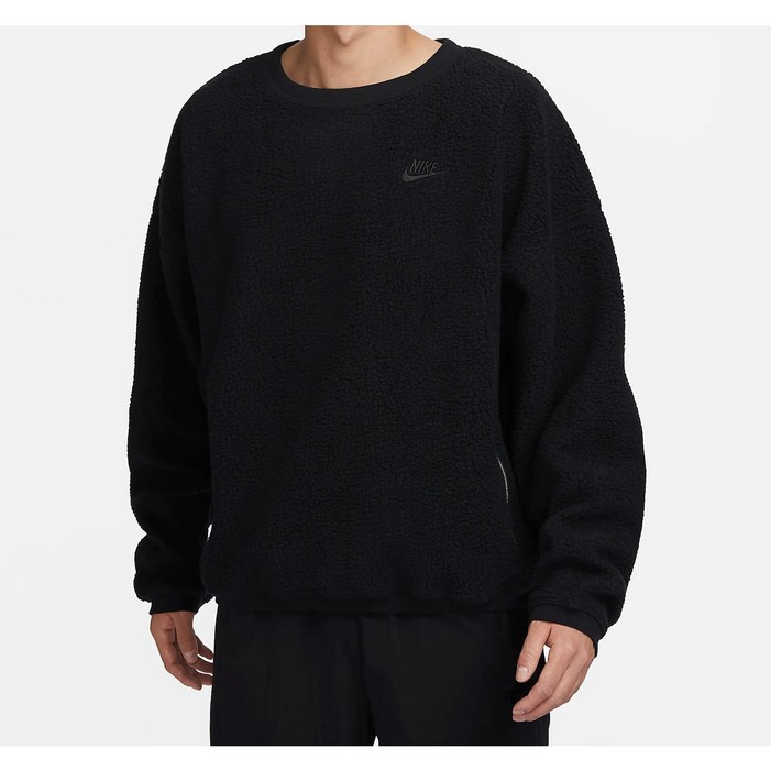 당일발송나이키 FB1014 남성 맨투맨 뽀글이 기모 따뜻한 플리스 후리스 지퍼 포켓 긴팔 스웨트셔츠