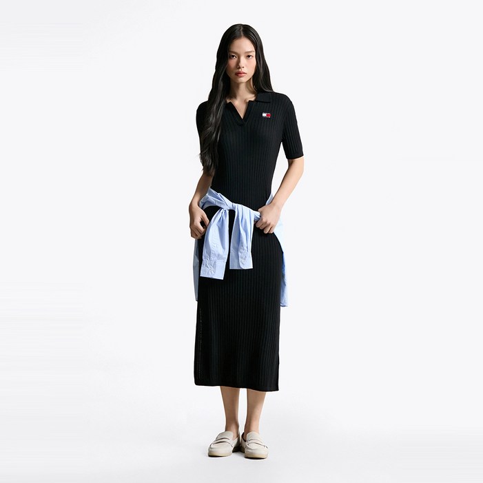 타미힐피거 스웨터 폴로 원피스 (T32F6WOP04TWT2BDS)
