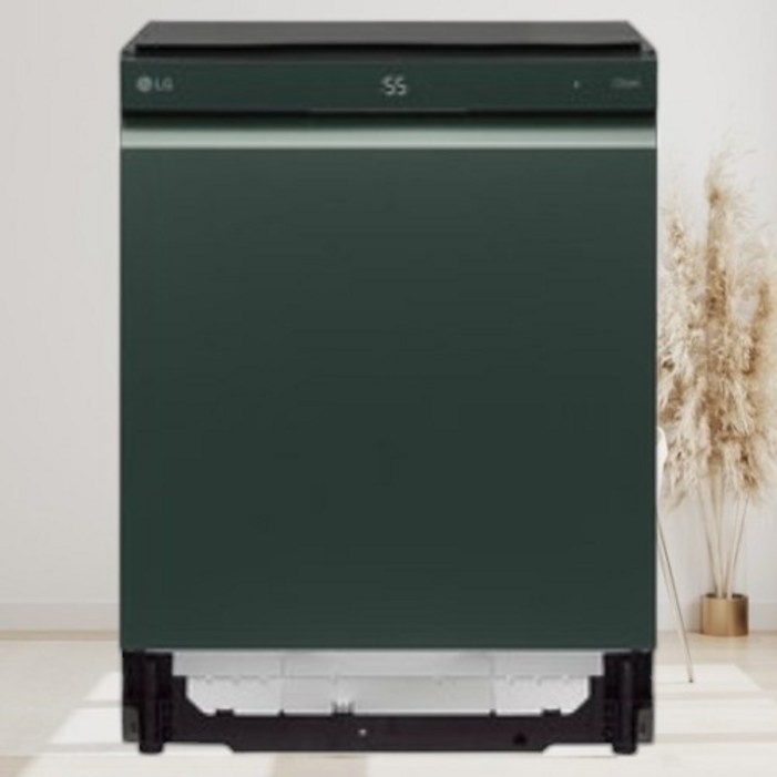 LG 디오스 오브제컬렉션 식기세척기 열풍건조 빌트인전용 12인용 솔리드 그린 방문설치