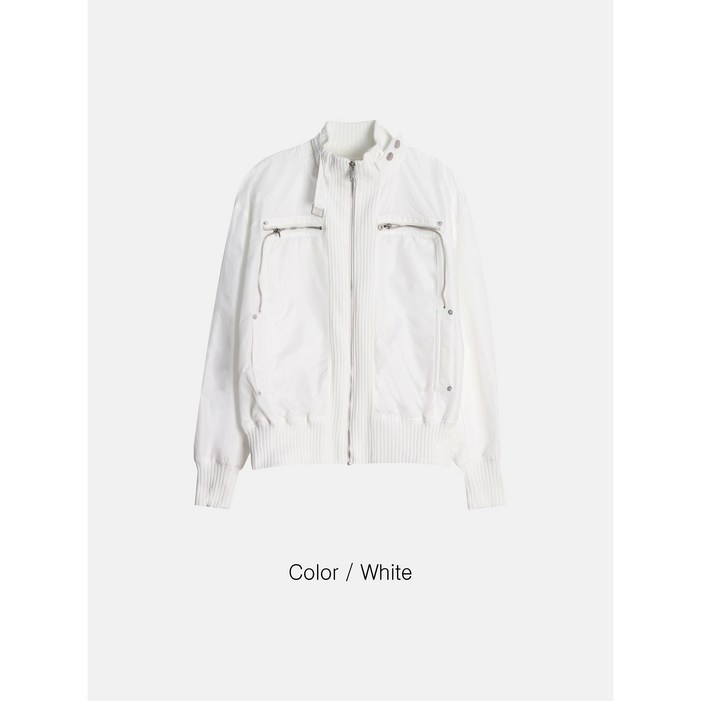 남자 로엘 히드로 지퍼 밴디드 마원 누빔 항공점퍼 패딩 온스 자켓